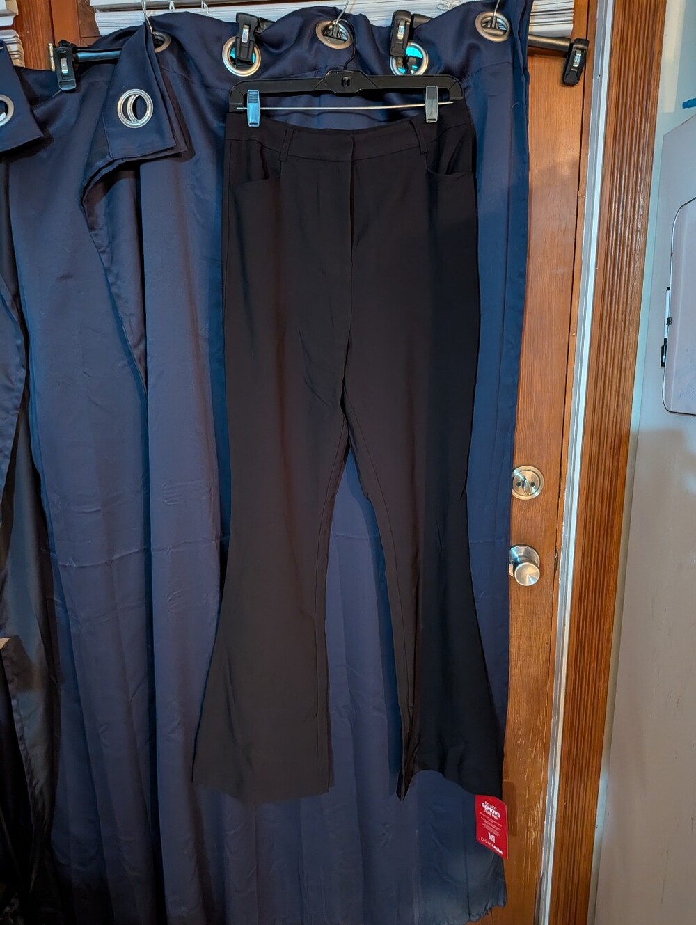 New Women's L Tall Black Dress Pants